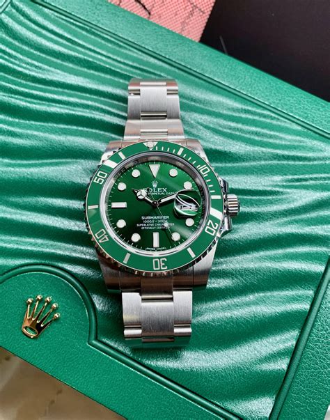 rolex submariner date hulk oystersteel men's watch 116610lv - green|Rolex Submariner Date 116610lv.